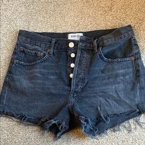 AGOLDE Women's Black Denim Shorts